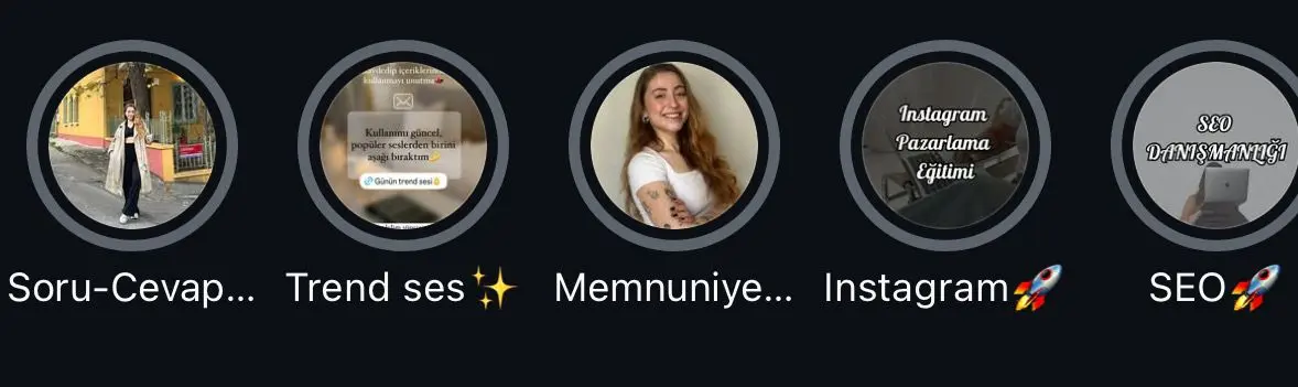 instagram öne çıkanlar oluşturma