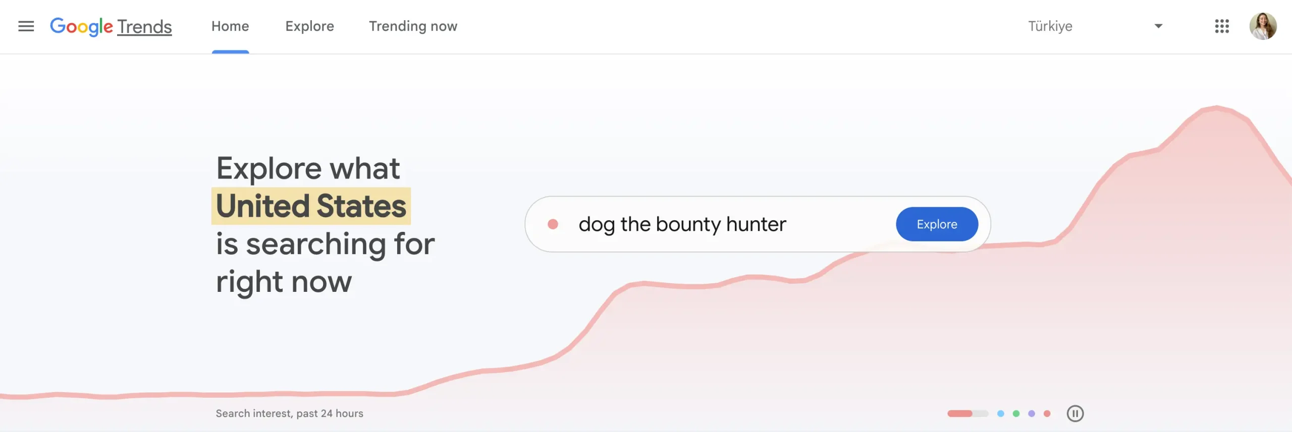 search on google trends